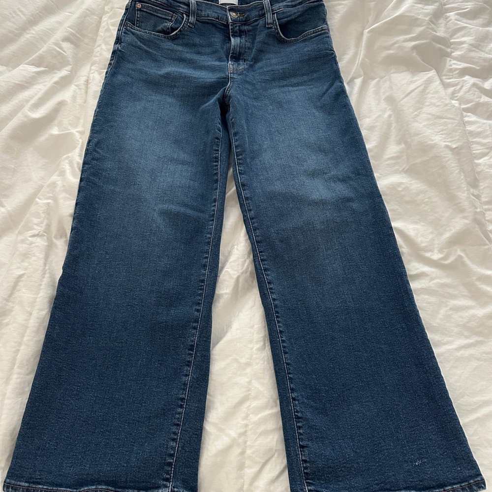 Hudson Jeans Dark Blue Wide Leg Denim